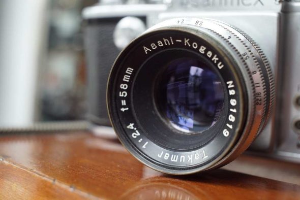 Asahiflex IIa + Asahi Kogaku Takumar 1:2.4 f=58mm