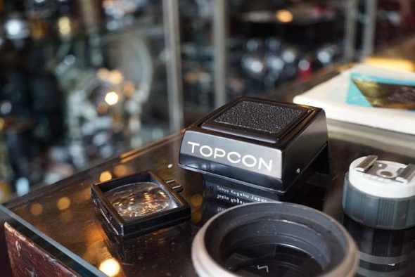 Topcon camera accessories, finder, rings, screen etc.
