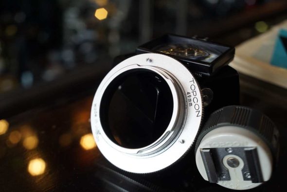 Topcon camera accessories, finder, rings, screen etc.