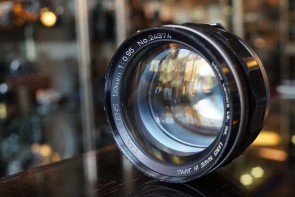 Canon 50mm F/0.95 Rangefinder Dream Lens, worn