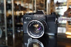 Canon FTb Black + FD 50mm f/1.8 Chrome Nose OUTLET