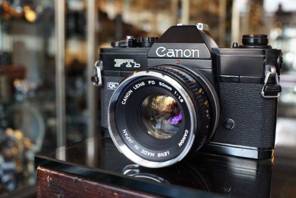 Canon FTb Black + FD 50mm f/1.8 Chrome Nose OUTLET