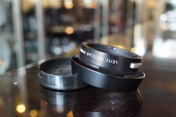 Leica Leitz 12585 lens hood for 35/50mm Summicron + reverse cap