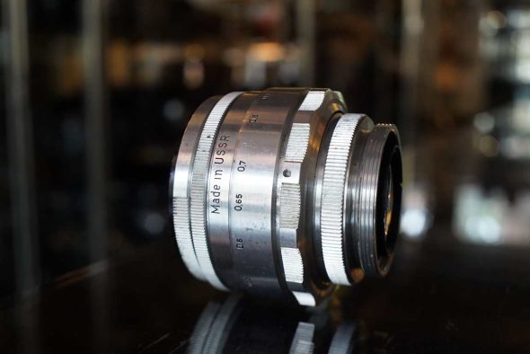 KMZ Helios-44 58mm F/2 chrome M42 mount lens