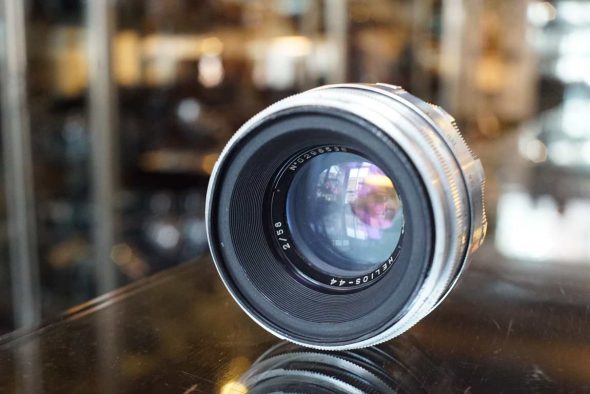 KMZ Helios-44 58mm F/2 chrome M42 mount lens