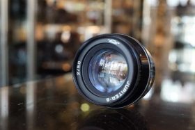 Jupiter-8 50mm F/2 LTM lens glossy black