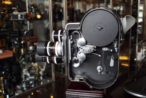 Bolex H16 reflex with 3 lenses