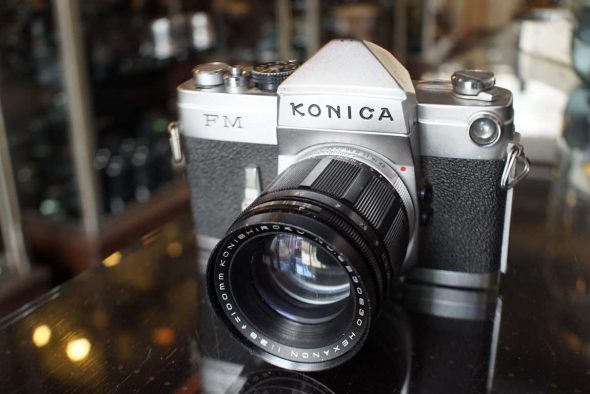 Konica FM + Konishiroku Hexanon 2.8 / 100mm lens