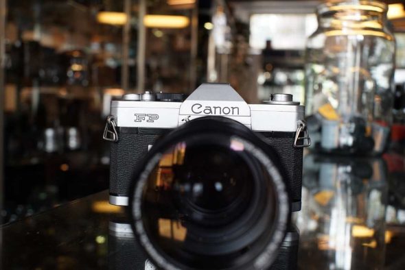 Canon FP + Canon zoom lens FL 55-135mm
