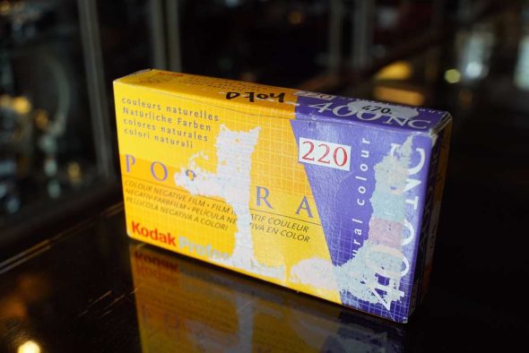 Kodak Portra 400NC in 220 format, expired 2002, 5-pack