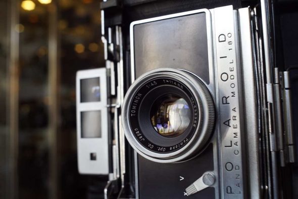 Polaroid land camera model 180 w/ Tominon 114mm f/4.5
