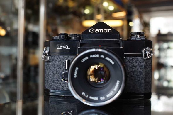 Canon F-1n + FD 50mm f/1.8 Chrome nose