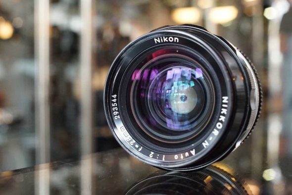 Nikon Nikkor-N 28mm F/2 auto lens with Ai ring