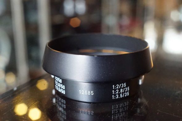 Leica Leitz 12585H lens hood for Summicron 50 and 35, Boxed