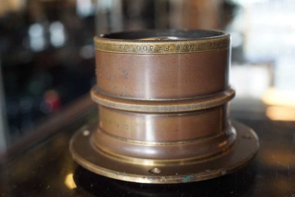 Goerz Doppel anastigmat Series III No.6 300mm, brass lens