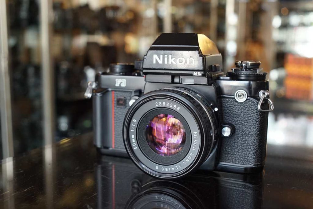Nikon F3 body + MD-4 motordrive + Nikkor E 50mm F/1.8 lens