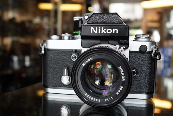 Nikon F2a silver + Nikkor AI-S 50mm F/1.4 lens