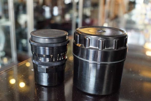 Jupiter-12 35mm F/2.8 LTM lens, with caps and case