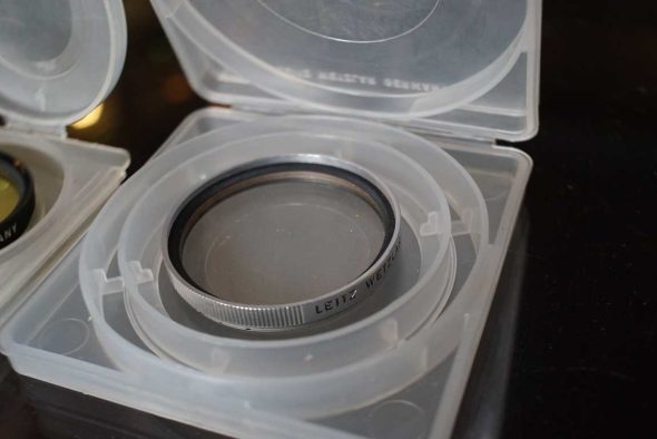 Leica E39 UV and Yellow filter, kit of 2 in cases