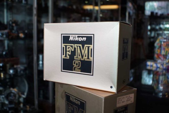 Nikon FM2 body packaging, 2 empty boxes