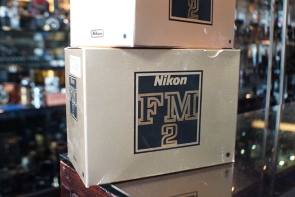 Nikon FM2 body packaging, 2 empty boxes