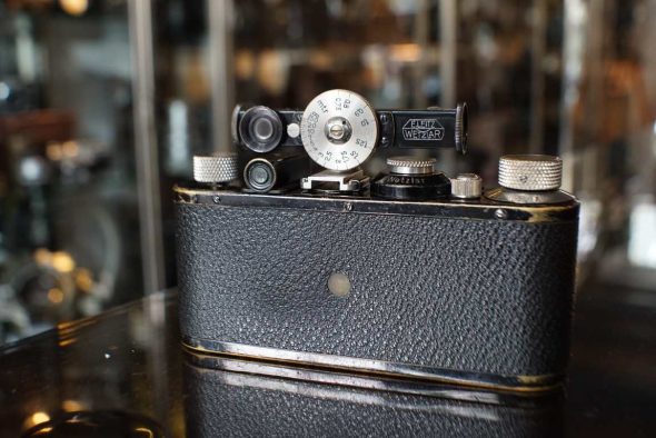 Leica 1a black + Elmar 50mm F/3.5 lens, collectible from 1930