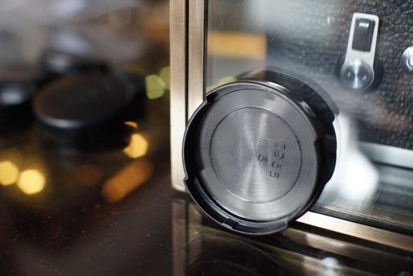 Genuine plastic slip-on lenscap for Rollei 35 series cameras