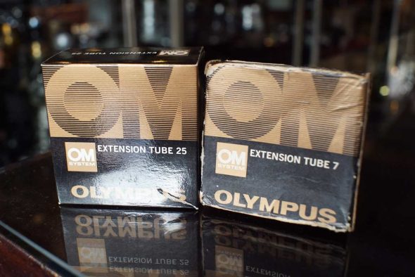 Olympus OM system Extension tube kit, 7 and 25, boxed
