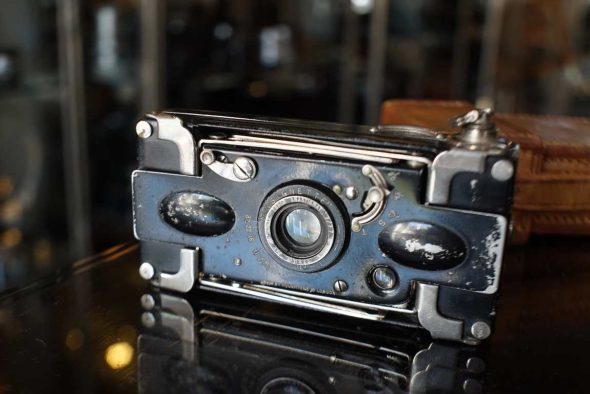 Ensign No.1 Ensignette aluminium camera in leather case