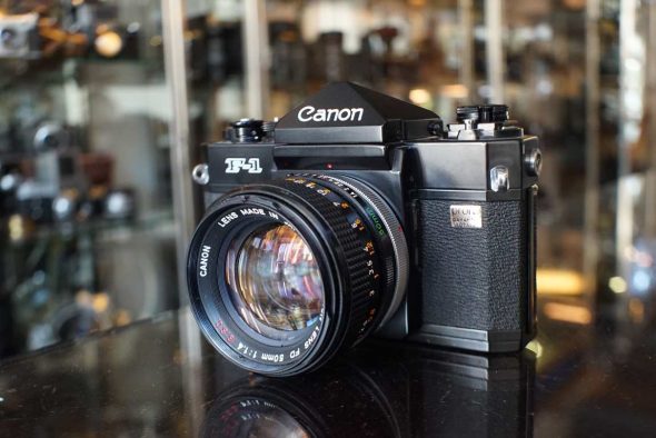 Canon F-1 kit + Canon lens FD 50mm 1:1.4 SSC lens