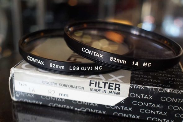 Pair of Contax 82mm screw in filters