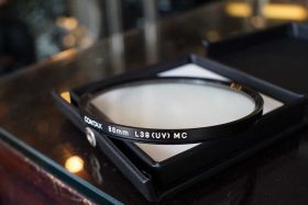 Contax 86mm UV L39 filter in luxury pouch