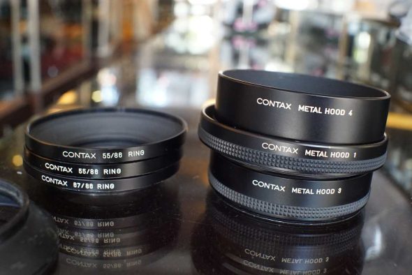 Collection of Contax metal lens hood