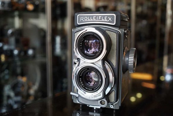 Rolleiflex Baby 4×4 Grey w/ Xenar 60mm f/3.5 in case+strap