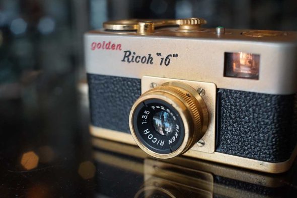 Golden Ricoh 16 miniature camera