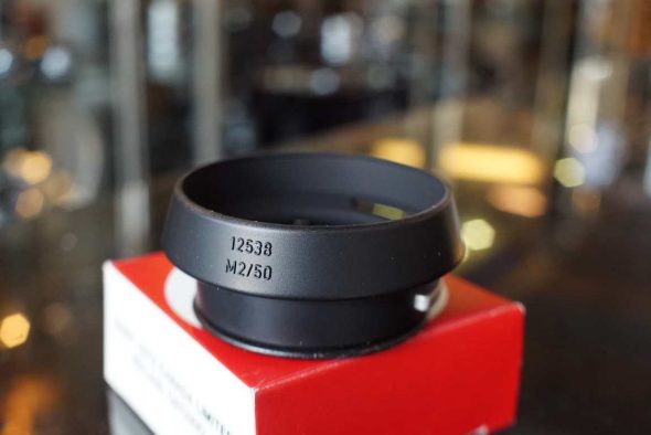 Leica Leitz 12538 lens hood for Summicron 50mm M Version 4, boxed