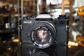 Olympus OM-4Ti Black kit w/ OM Zuiko 50mm f/1.8
