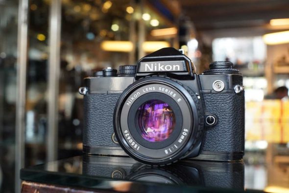 Nikon FE black with E 50mm f/1.8 AIS, OUTLET