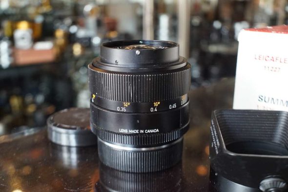 Leica Leitz Summicron-R 35mm f/2 2-cam + hood, Boxed