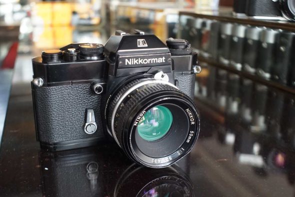 Nikon Nikkormat EL + Nikkor 50mm F/2 lens