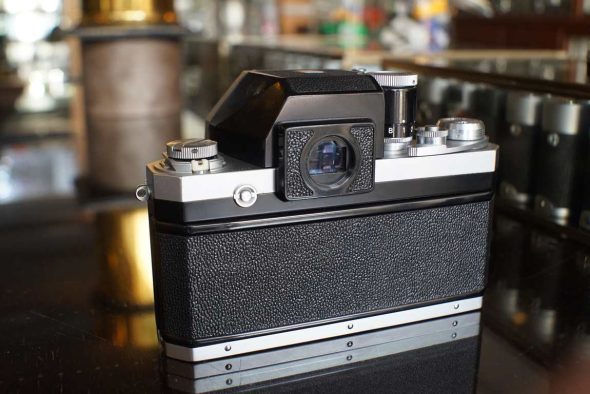 Nikon F chrome with metered prism finder + Nikkor-SC 50mm F/1.4 lens, OUTLET
