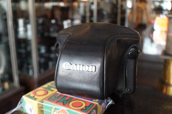 Canon A1 + Winder A leather case