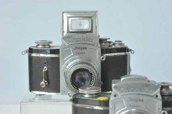 Lot of 3 Early Kine Exakta cameras with lenses