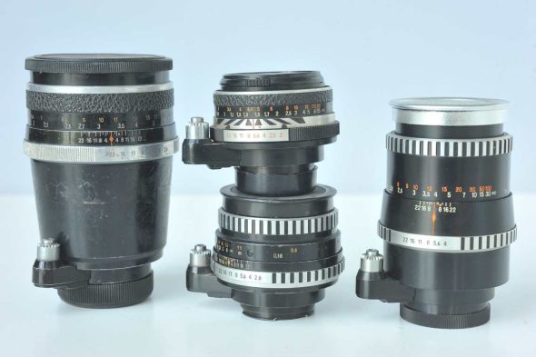 Lot of 4 Exakta mount lenses (35, 50, 120 and 135mm) from Carl Zeiss Jena