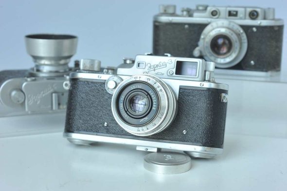 3x Soviet LTM look a like rangefinder cameras