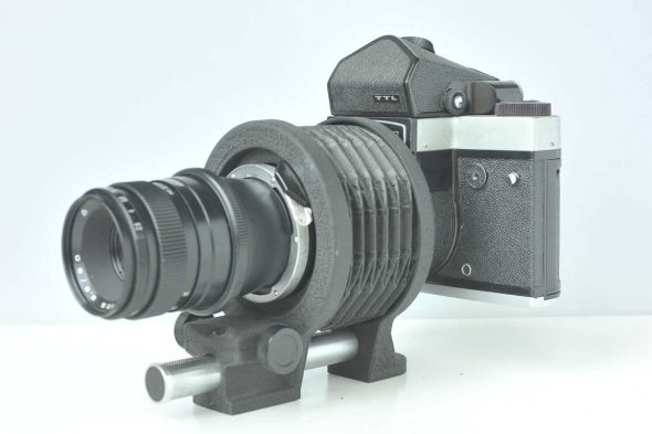 KIEV-60 SLR with TTL prism and Macro Bellows + 90mm F/2.8 lens