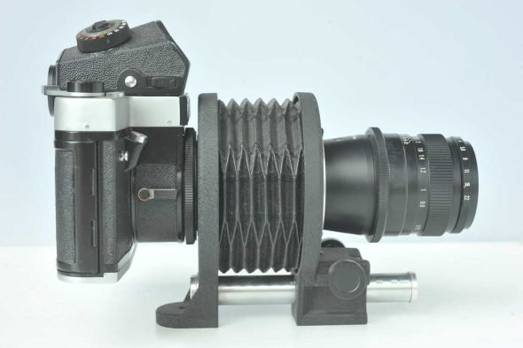 KIEV-60 SLR with TTL prism and Macro Bellows + 90mm F/2.8 lens