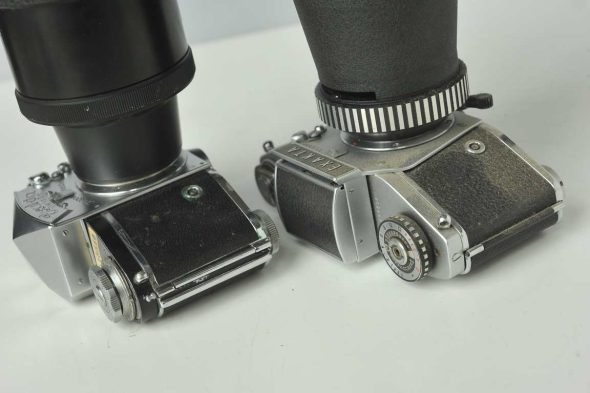 Two Exakta cameras budles with large tele lenses
