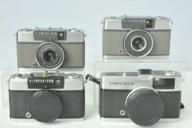 Lot of 4x Olympus PEN and TRIP 35, as found