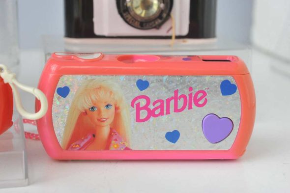 Collection of TOY cameras. Including Barbie